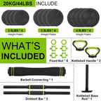 Adjustable 4 In 1 Dumbbell Set