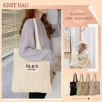 Women, Beach Tote Bag Summer Knit Bag