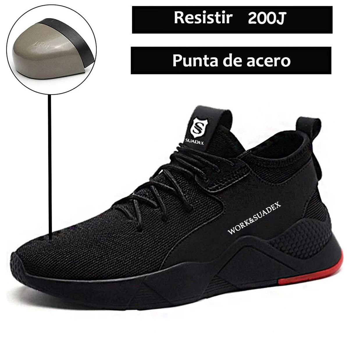 Men Work Safety Shoes Steel Toe Shoes