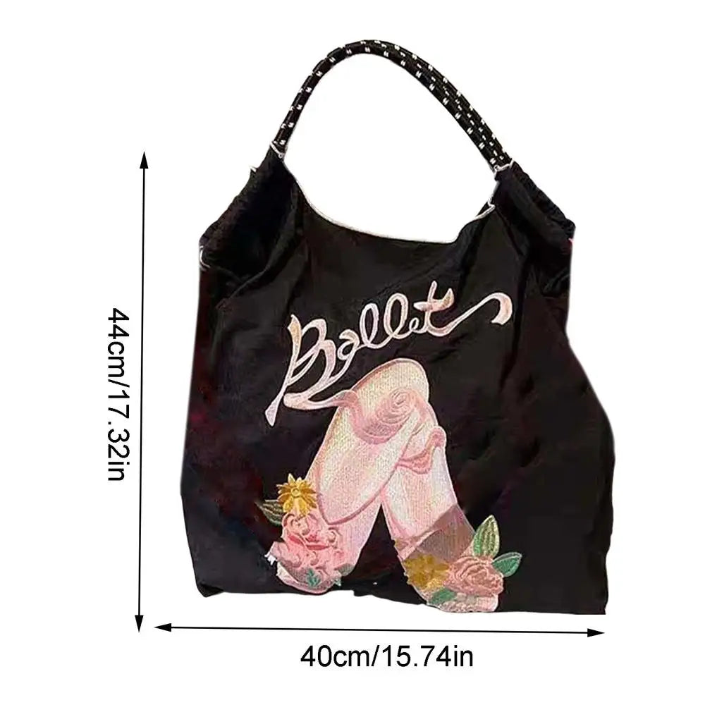 Women's Shoulder Bag Embroidered Casual Handbag
