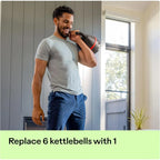 Adjustable Kettlebell Replaces up to 6 kettlebell, weights