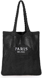 Women, Beach Tote Bag Summer Knit Bag
