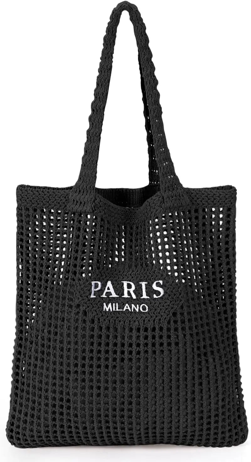 Women, Beach Tote Bag Summer Knit Bag