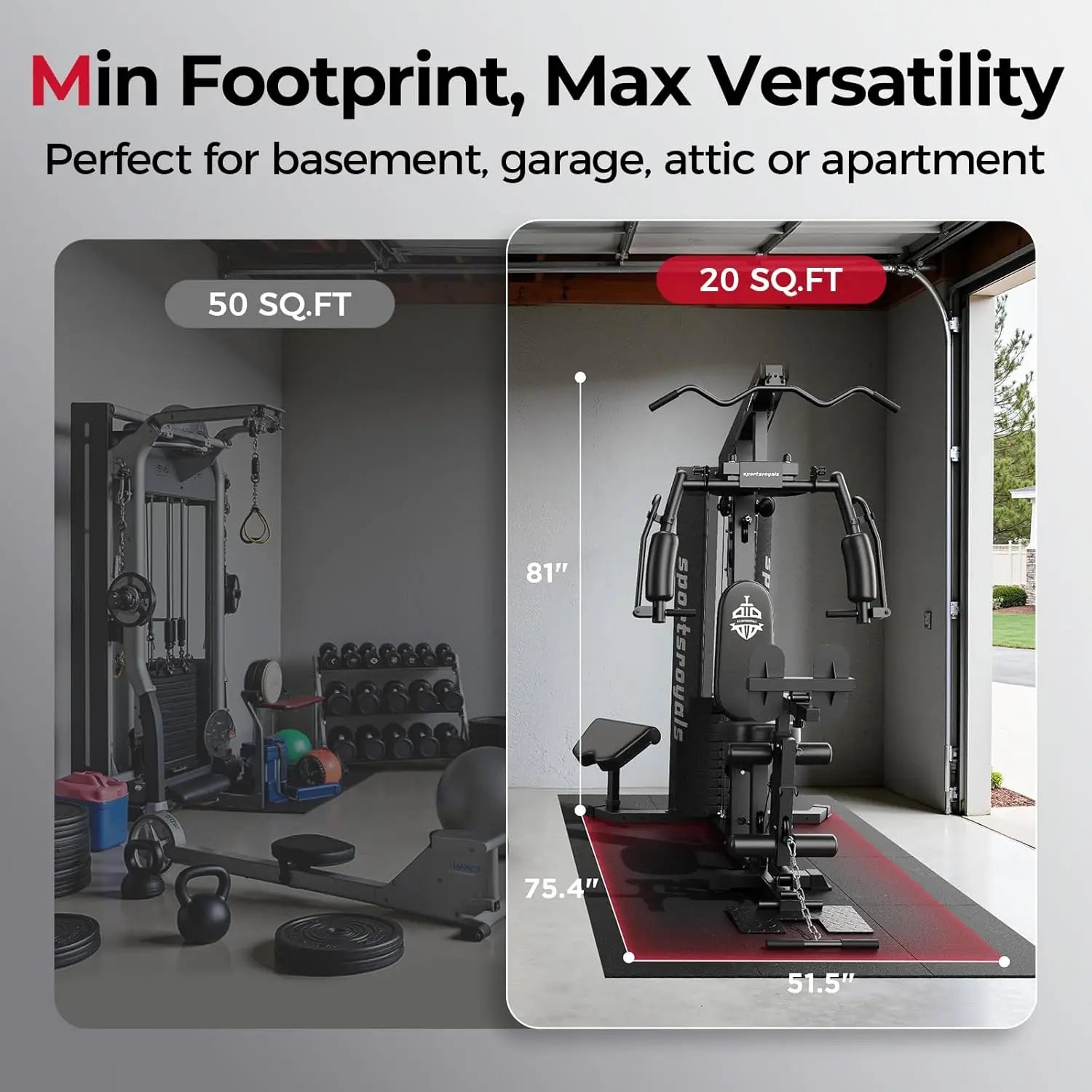 150LBS Weight Stack, Machine with Pulley System