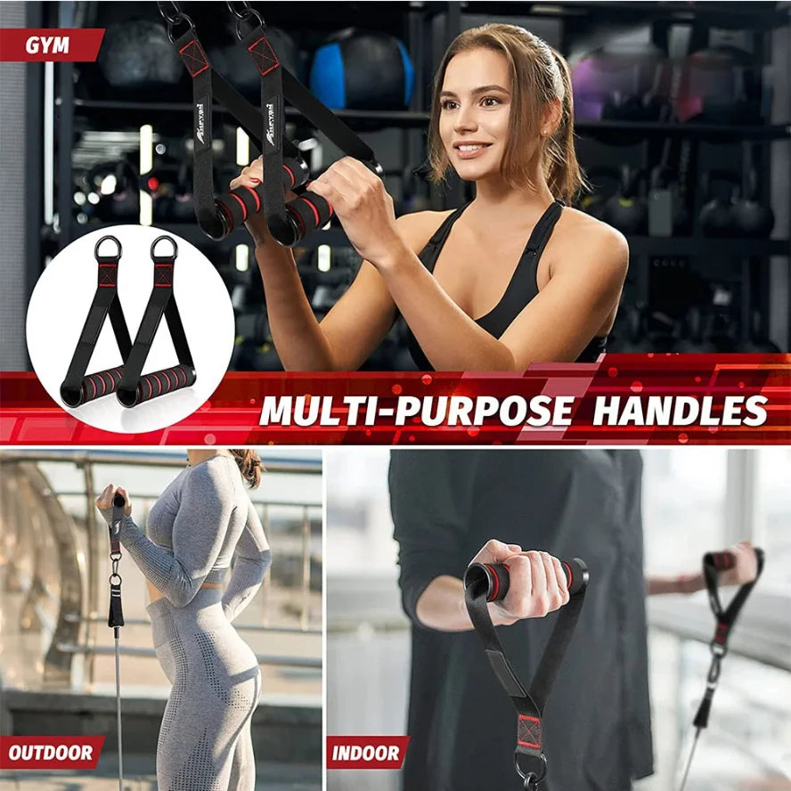 Triceps Rope, Handles, for Biceps, Back, Shoulder