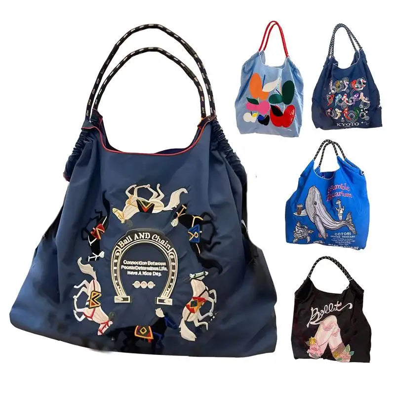 Women's Shoulder Bag Embroidered Casual Handbag