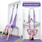 Luxury Purple Aerial Yoga Rope - Soft Fabric