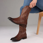 Dora Tasia 12.5 Square Toe Neutral Cowboy Boots