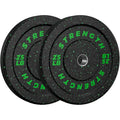 2-Inch Bumper Plates Barbell Rubber Weight Plates - 20-260lbs