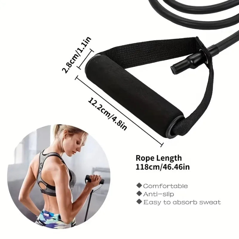 Resistance Band 4 Levels with Comfort Grip Handles