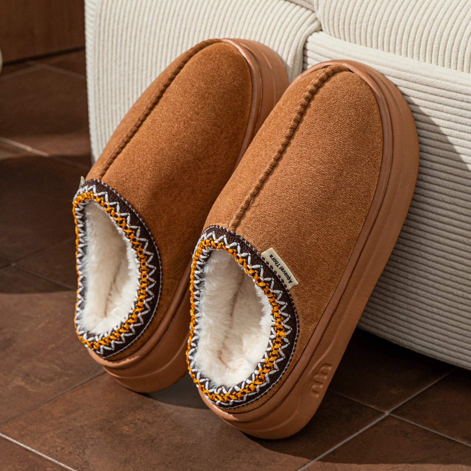 Unisex Slippers, Outdoor Indoor Warm Comfort