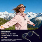 Smart AI Camera Glasses, 8MP, 140+ Languages, Bluetooth Music, 1080P Video Recording