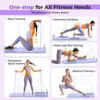 5 in 1 Folding Board Pilates, Reformer Set, 300 LBS Weight Capacity