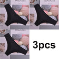 3PCS Seamless Panties Women, Silk, Cotton Crotch, Breathable