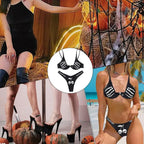 Skull Bathing Suits For Women, Soft Polyester,