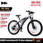 E bike, 2000W, Adults, 85Nm 57KM/H,  27.5*2.25 Inch Removable battery, Mountain Bike