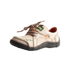 Women's Hand-Stitched Leather Sneakers Lightweight Comfortable
