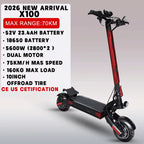 [8 models]10/11 Inch 48V-72V 1000W-6000W Electric Scooter 50-85km/h, Kick, Foldable Adult