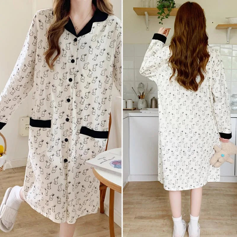 Pregnant Women's Clothing, Nightgown, Loose, Cute
