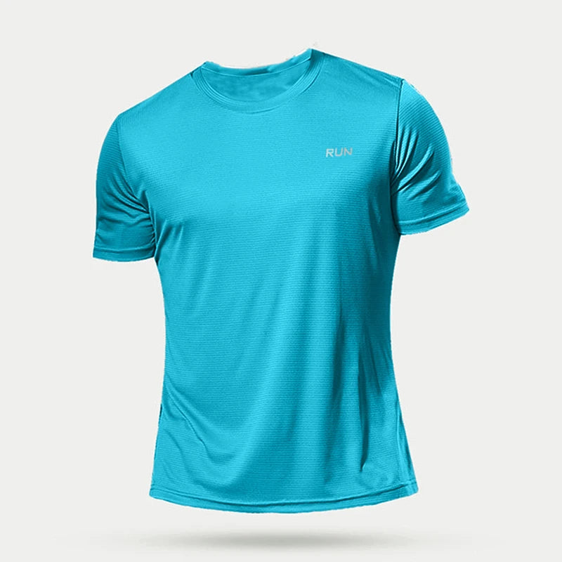 Mens Quick Dry Running Bodybuilding Shirts Sport