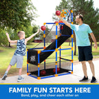 LED Scoring Arcade Basketball Game, 4 Balls, Height 44"-55"